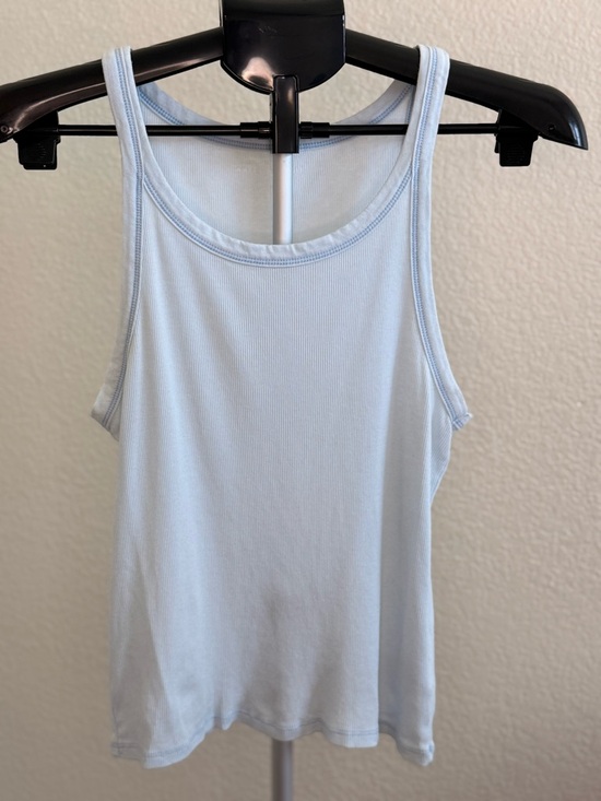 American Eagle Outfitters Tops - American Eagle Outfitters Light Blue Ribbed Tank